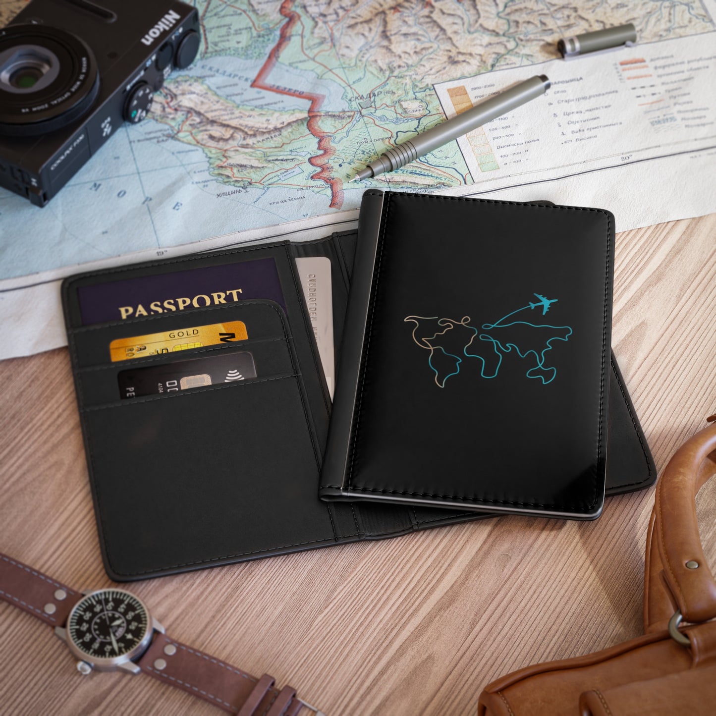 Travel-Inspired Personalized Passport Cover