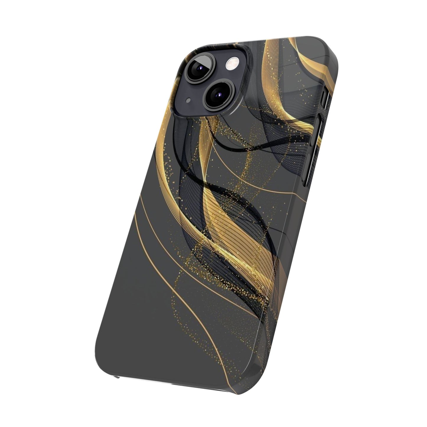 Elegant Abstract Gold Phone Case, Stylish Phone Cover, Slim Case