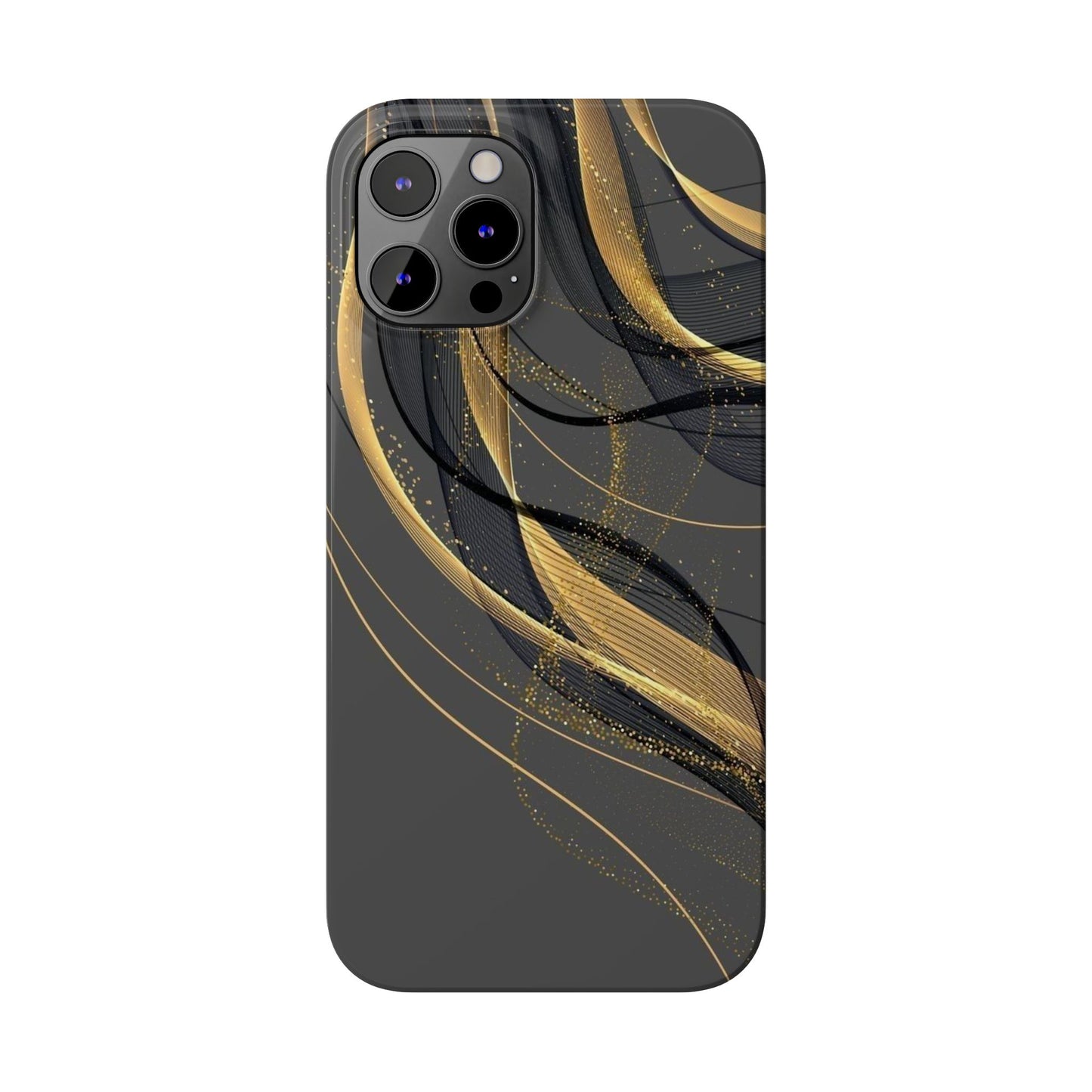 Elegant Abstract Gold Phone Case, Stylish Phone Cover, Slim Case