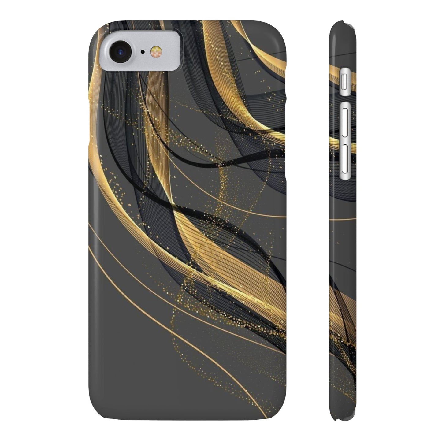 Elegant Abstract Gold Phone Case, Stylish Phone Cover, Slim Case