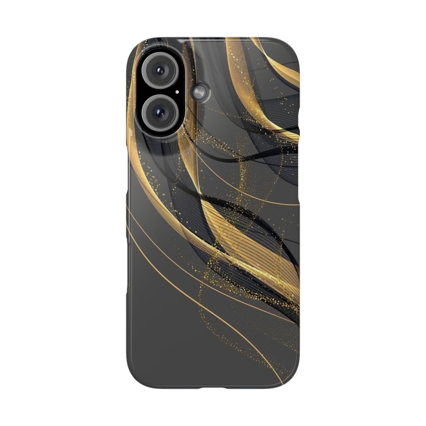 Elegant Abstract Gold Phone Case, Stylish Phone Cover, Slim Case
