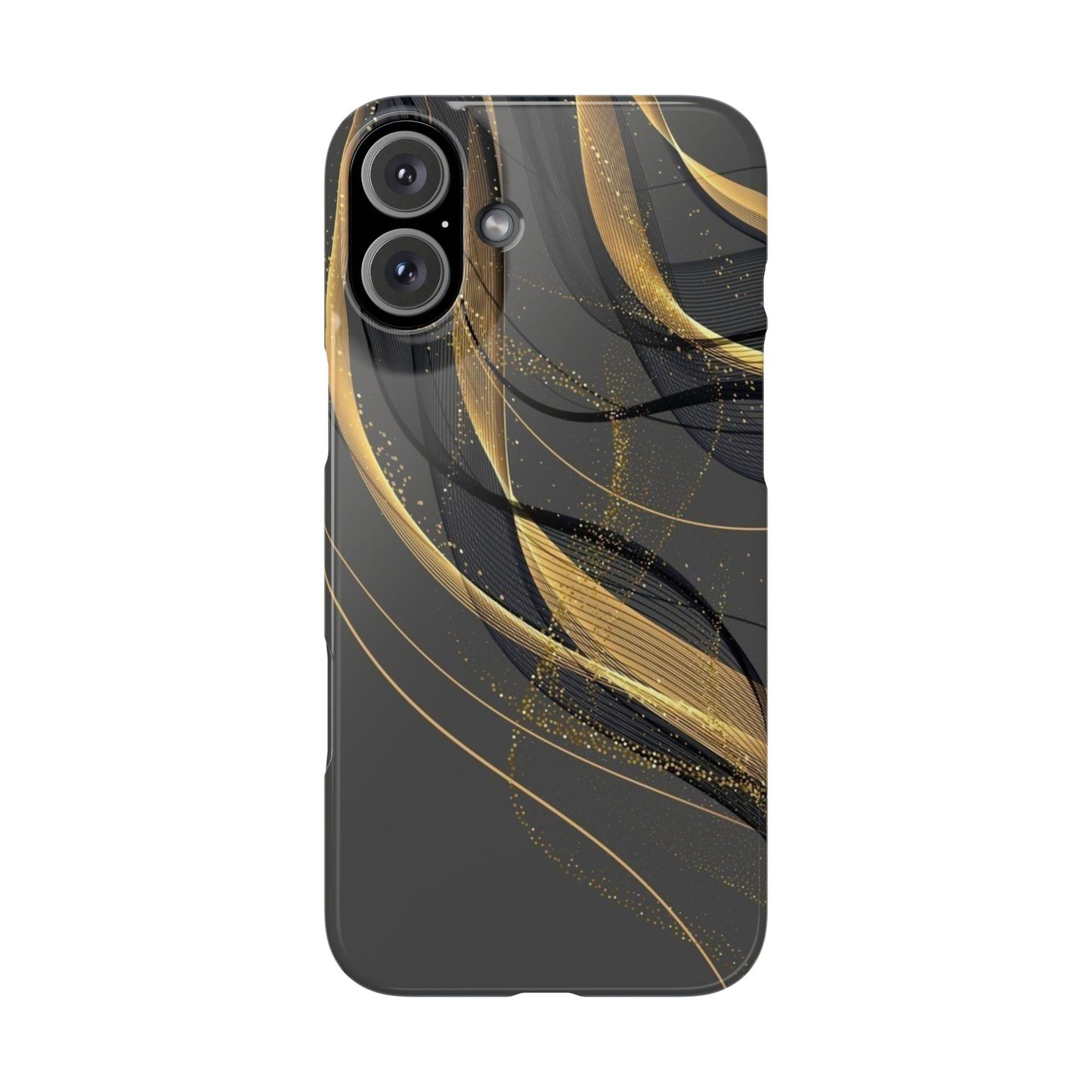 Elegant Abstract Gold Phone Case, Stylish Phone Cover, Slim Case