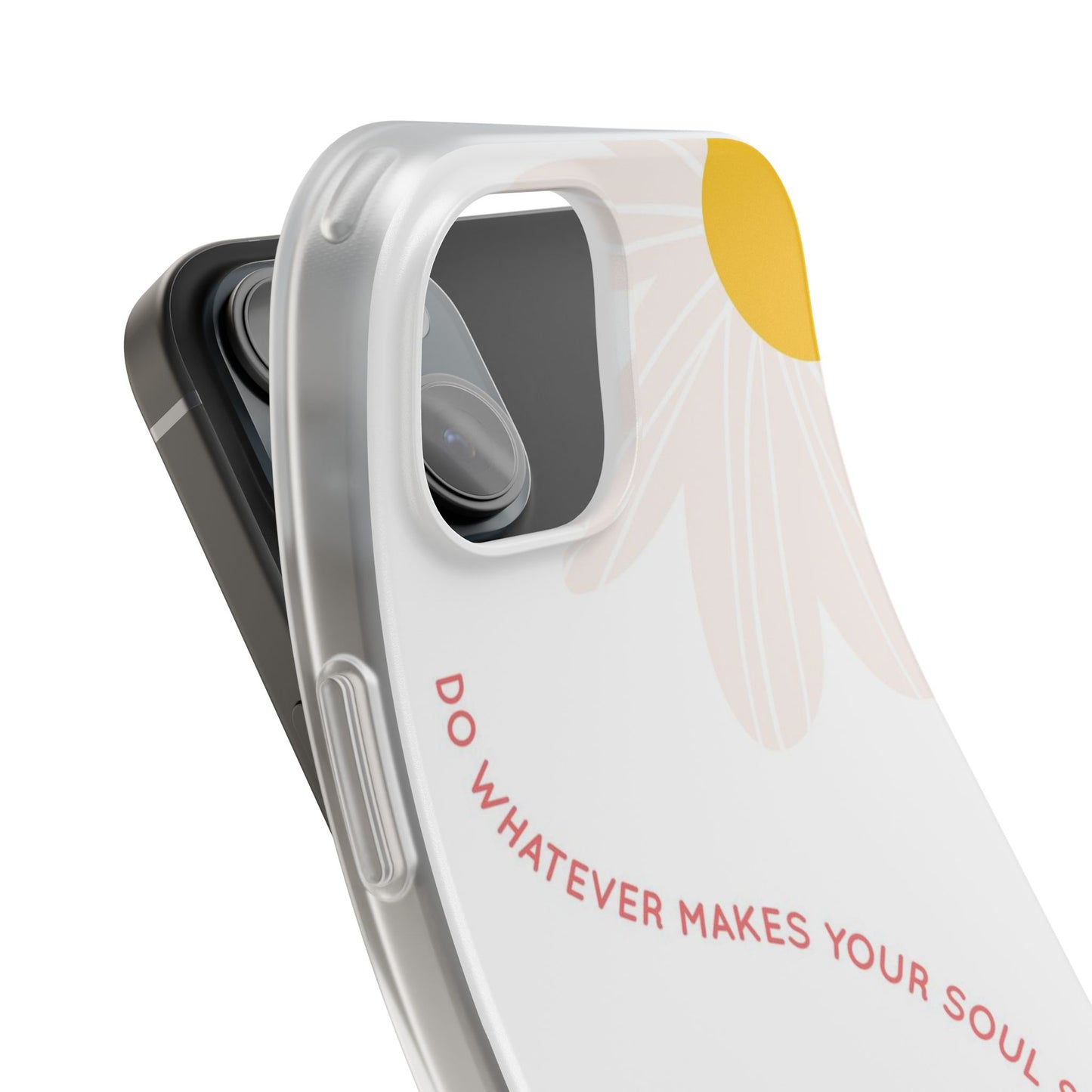 Daisy Flower Quote Flexible Phone Case