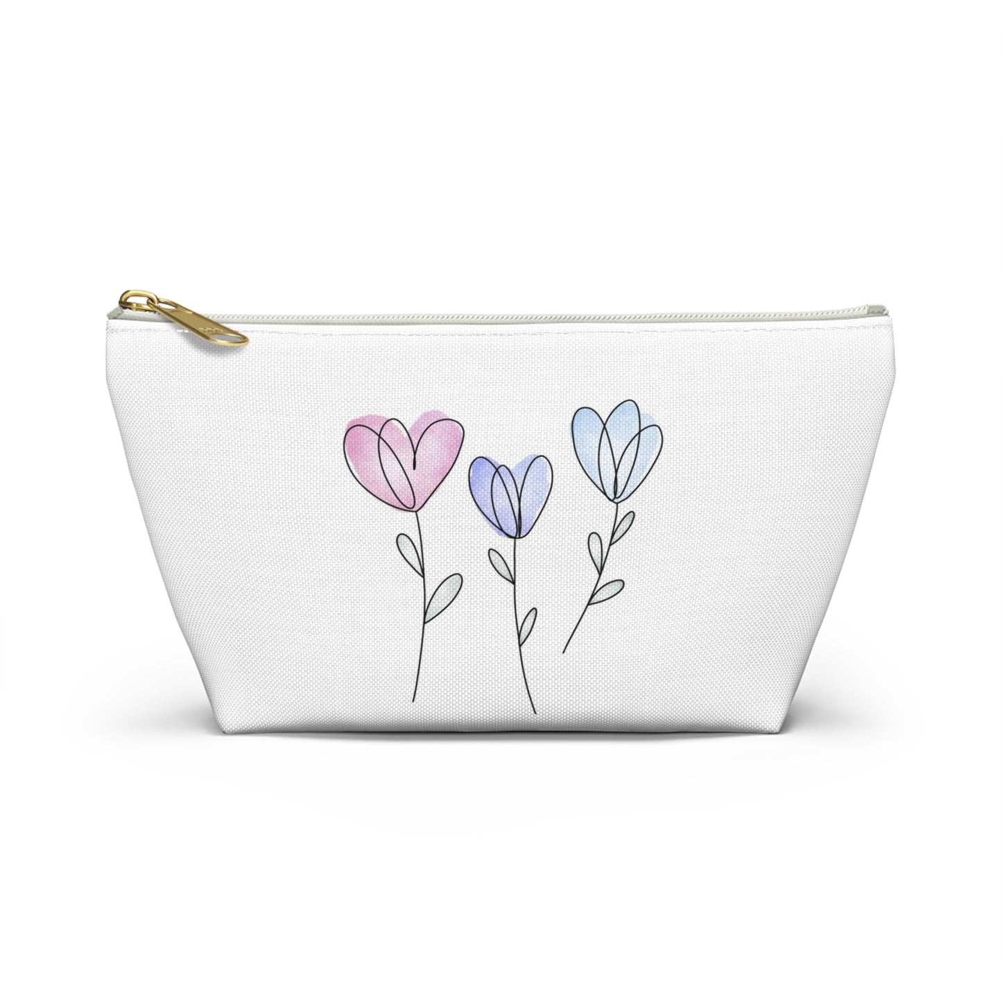 Floral Accessory Pouch, Cute Makeup Bag, Travel Essentials Organizer