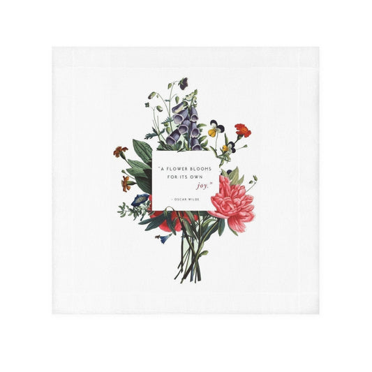Floral Face Towel - Joyful Blooms, A flower blooms for its own joy - Home Decor