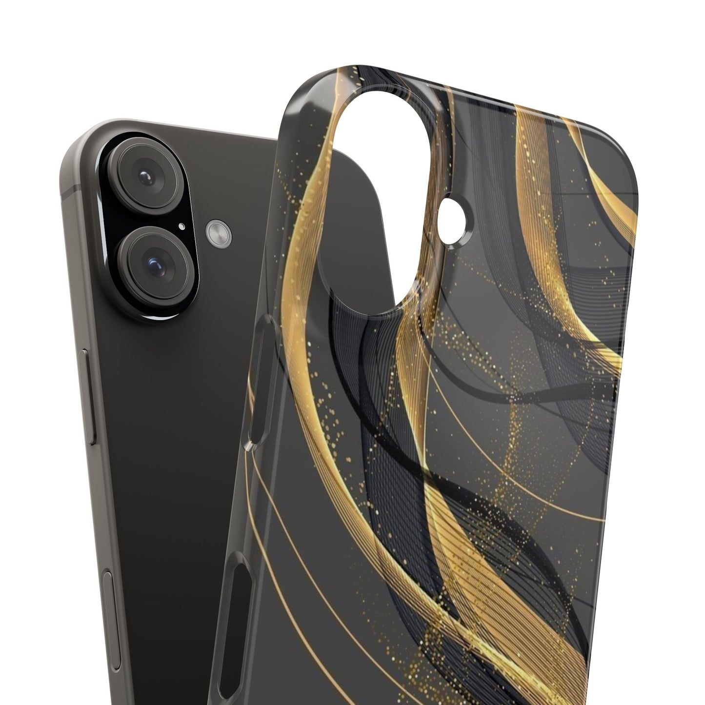 Elegant Abstract Gold Phone Case, Stylish Phone Cover, Slim Case