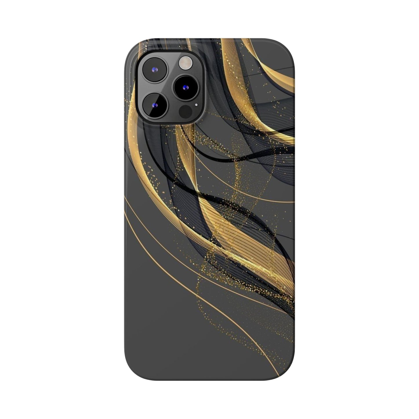 Elegant Abstract Gold Phone Case, Stylish Phone Cover, Slim Case