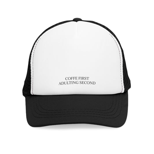 Coffee First Adulting Second Mesh Cap