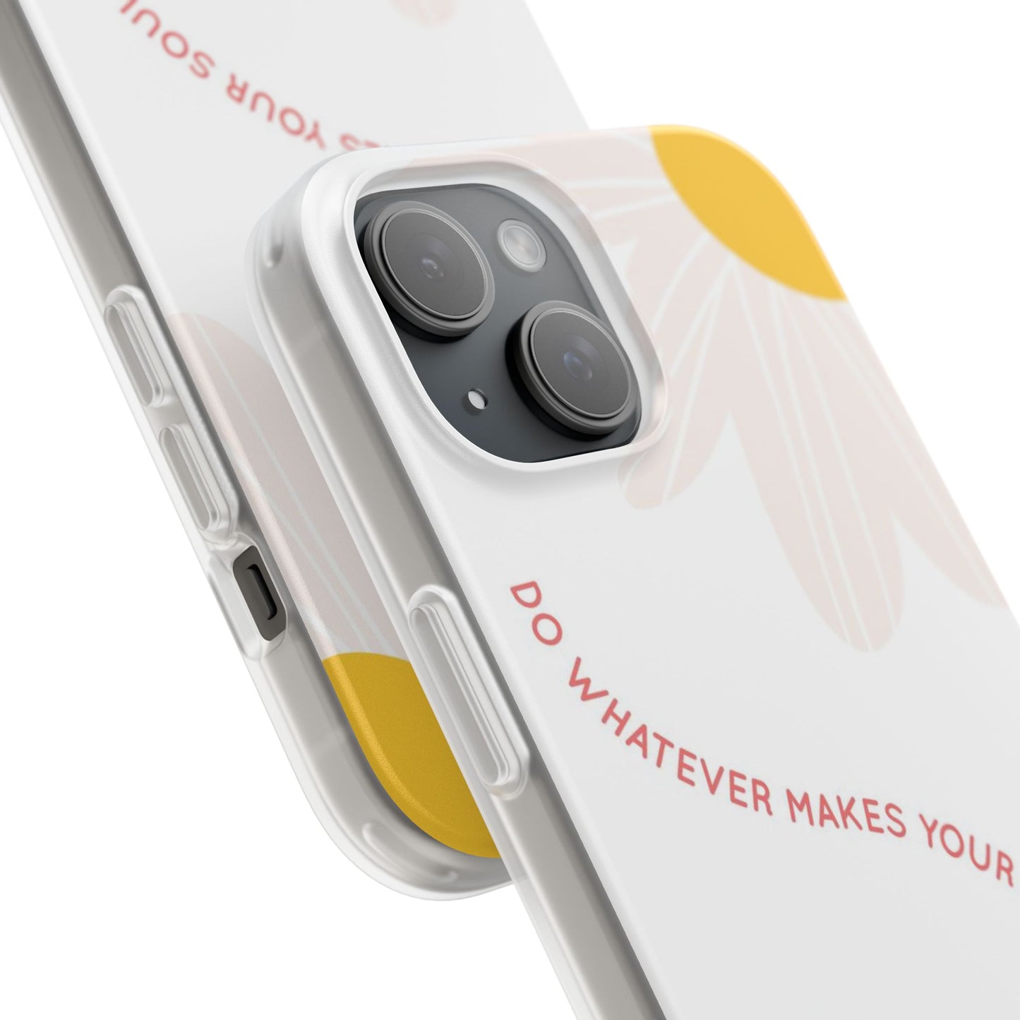 Daisy Flower Quote Flexible Phone Case