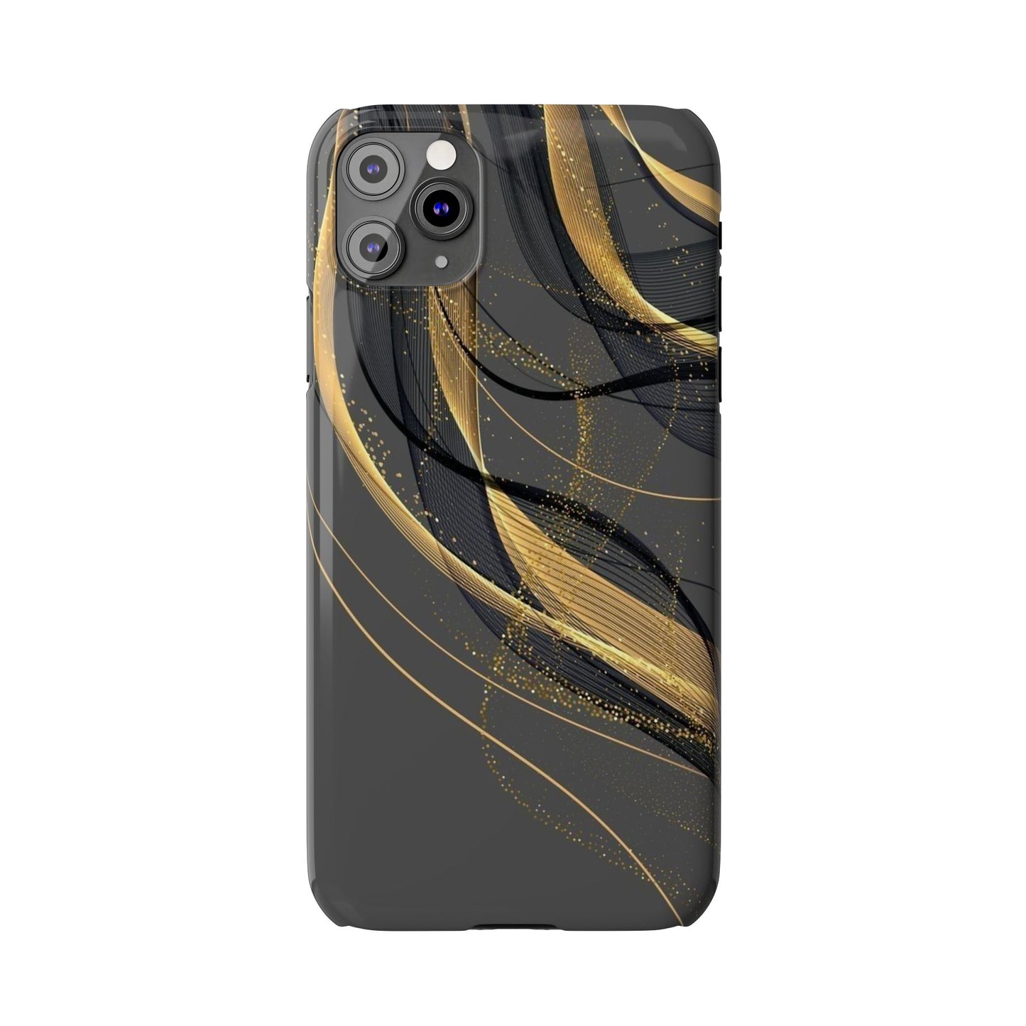 Elegant Abstract Gold Phone Case, Stylish Phone Cover, Slim Case