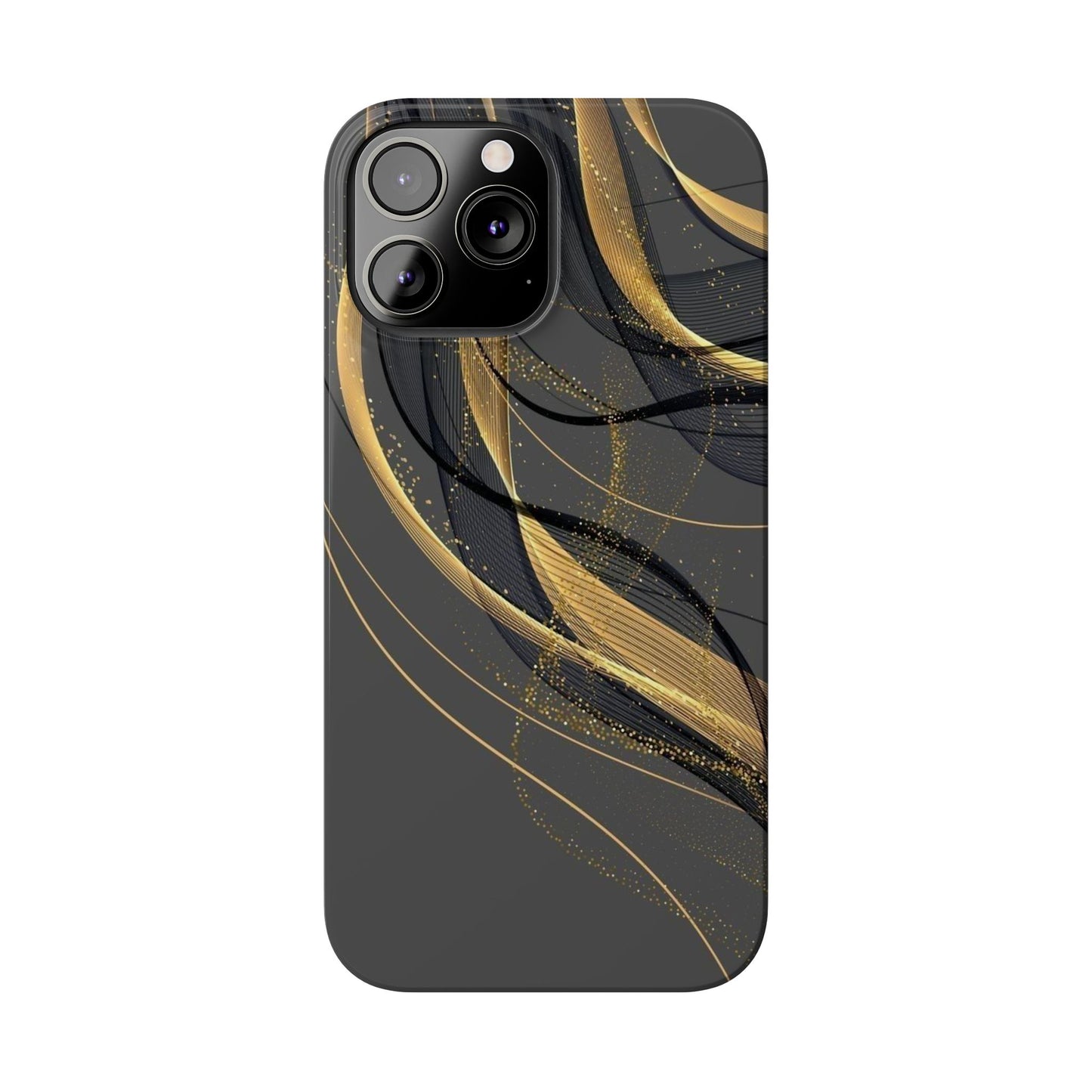 Elegant Abstract Gold Phone Case, Stylish Phone Cover, Slim Case