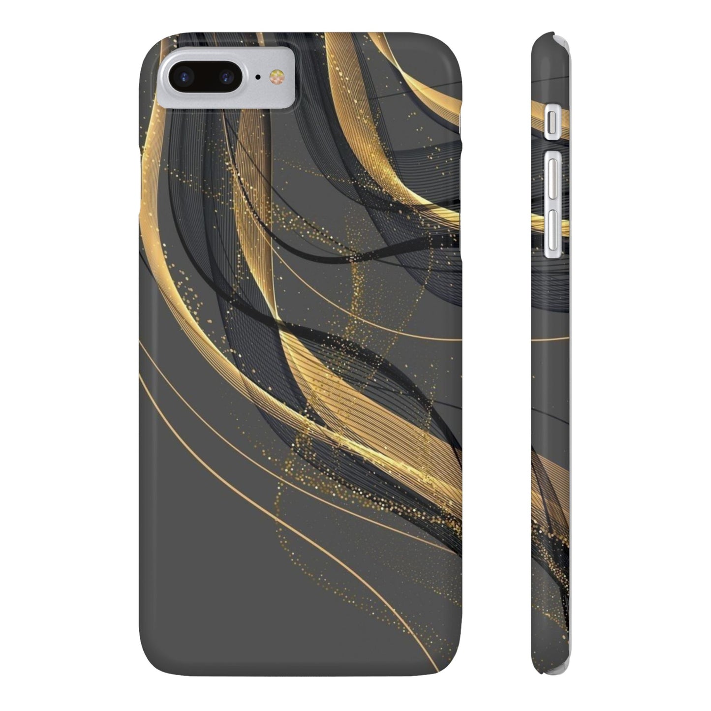 Elegant Abstract Gold Phone Case, Stylish Phone Cover, Slim Case