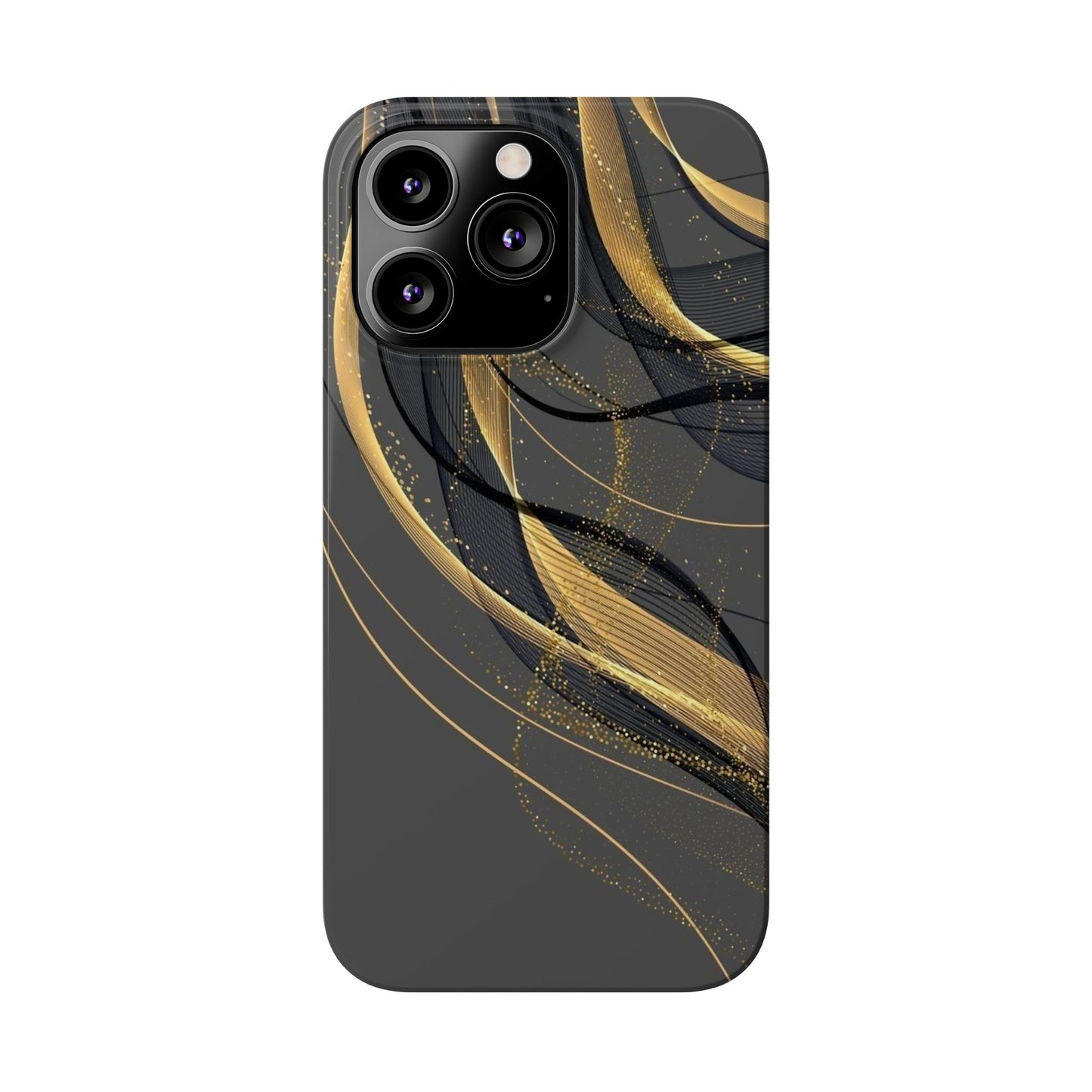 Elegant Abstract Gold Phone Case, Stylish Phone Cover, Slim Case