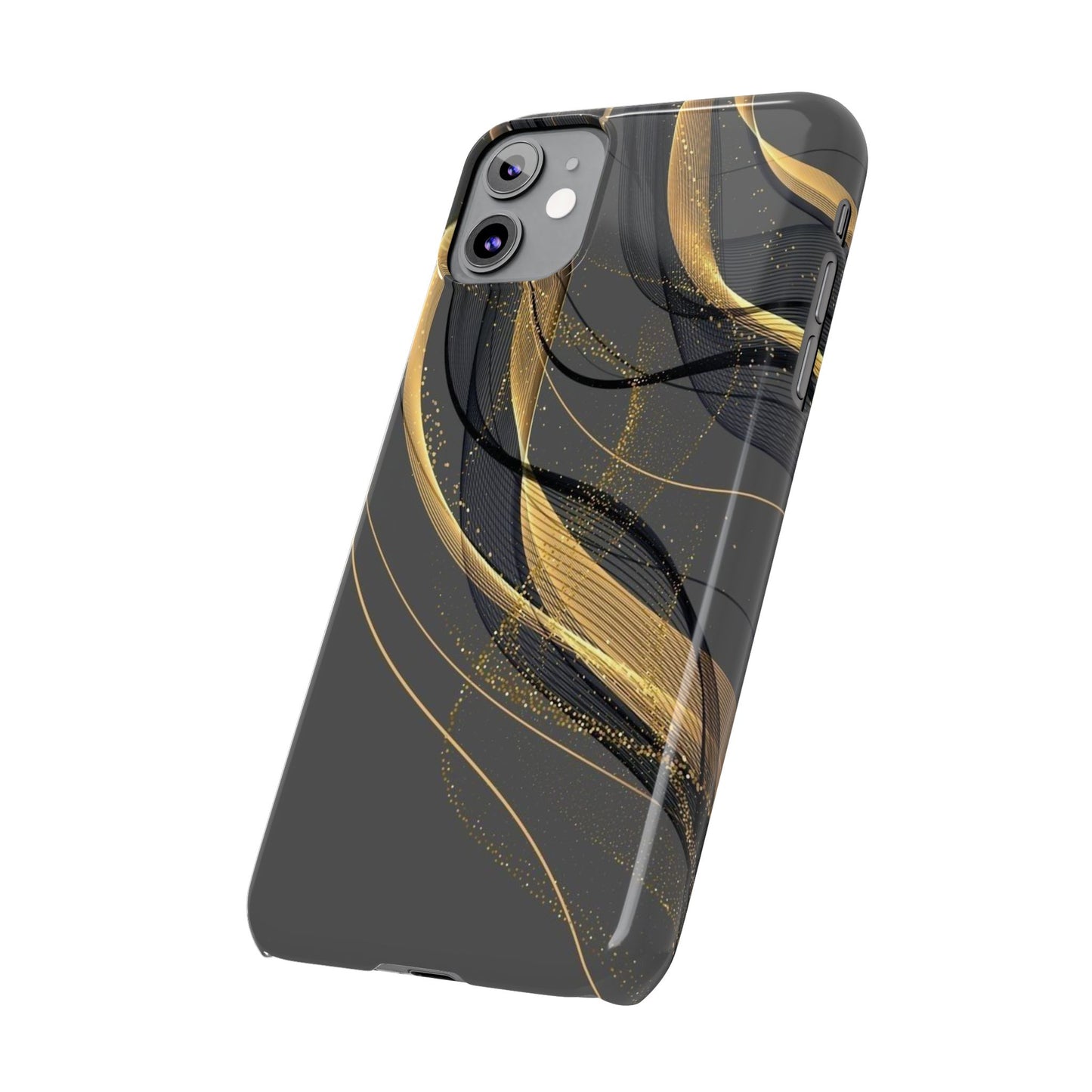 Elegant Abstract Gold Phone Case, Stylish Phone Cover, Slim Case