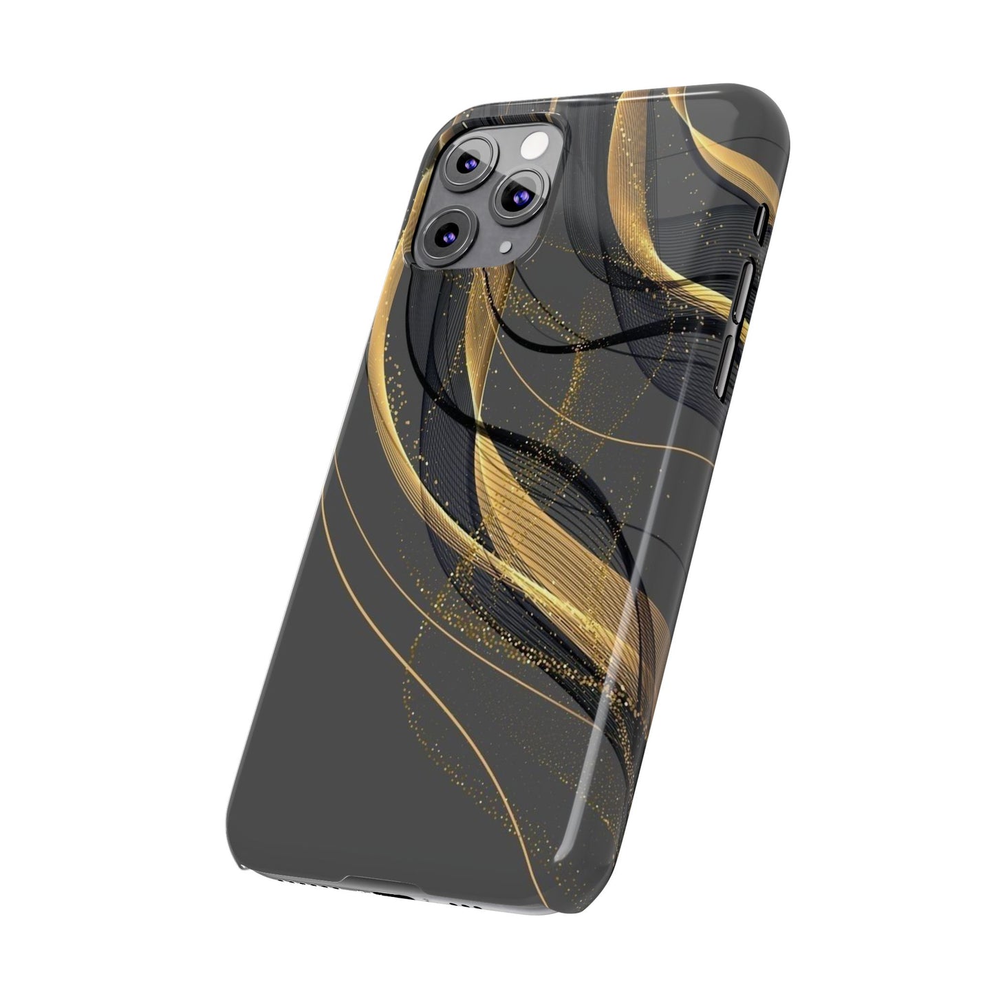 Elegant Abstract Gold Phone Case, Stylish Phone Cover, Slim Case