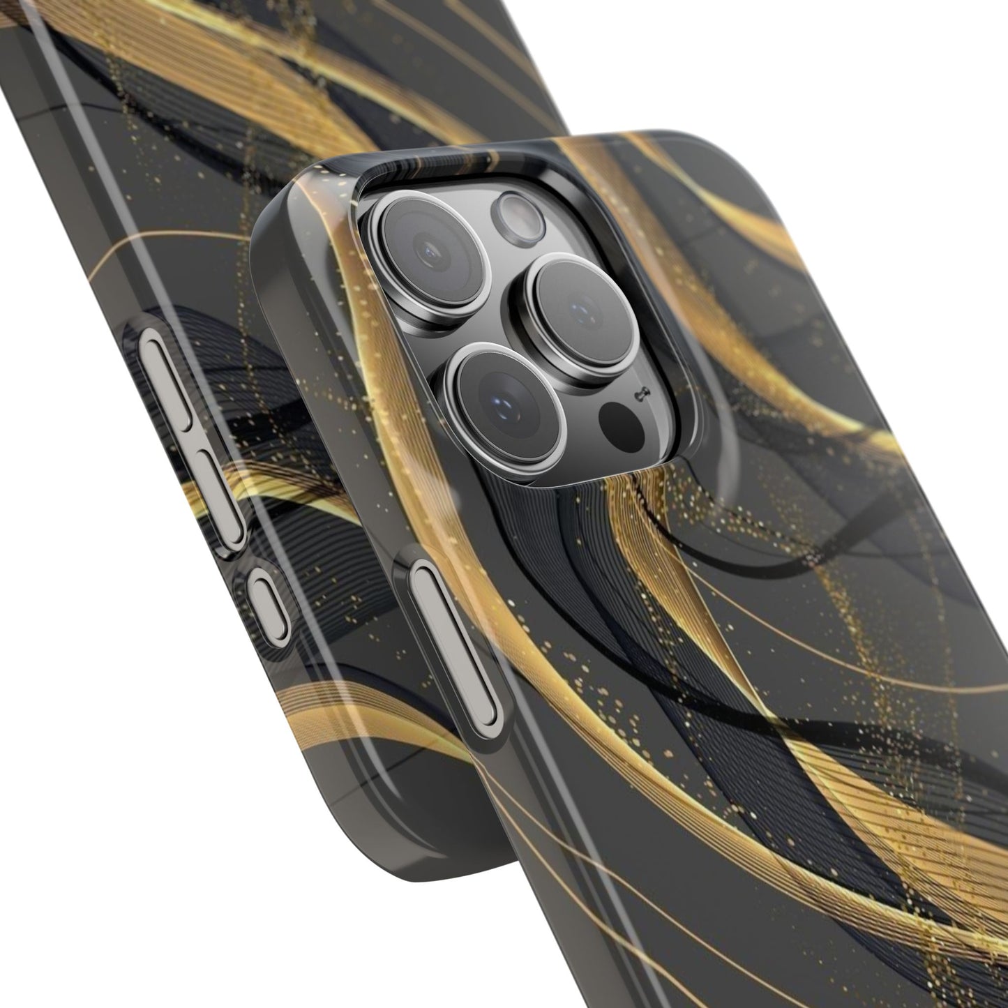 Elegant Abstract Gold Phone Case, Stylish Phone Cover, Slim Case