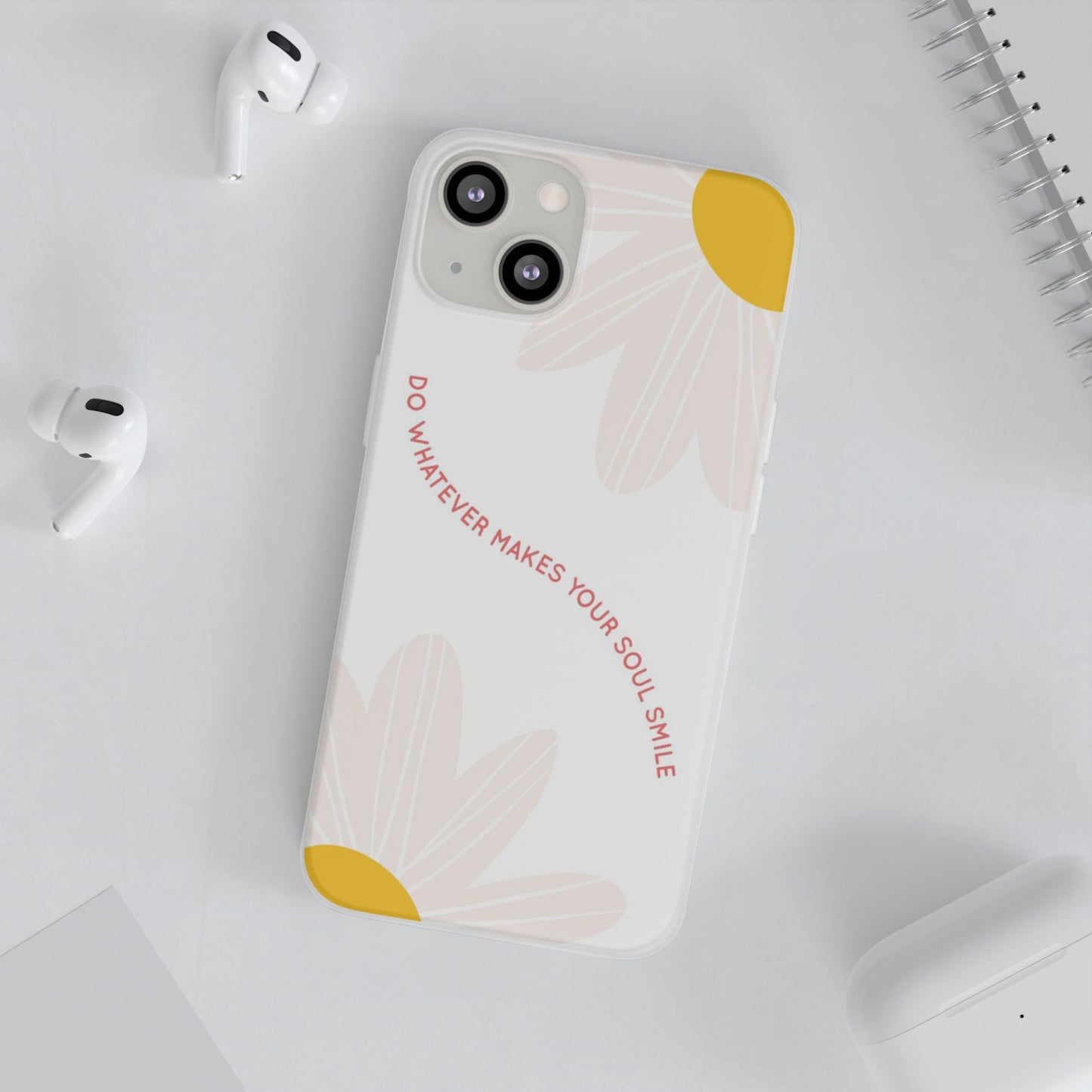 Daisy Flower Quote Flexible Phone Case