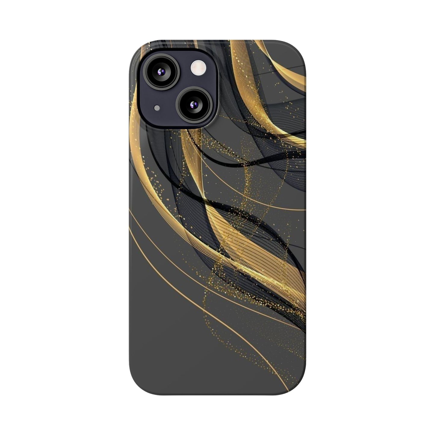 Elegant Abstract Gold Phone Case, Stylish Phone Cover, Slim Case