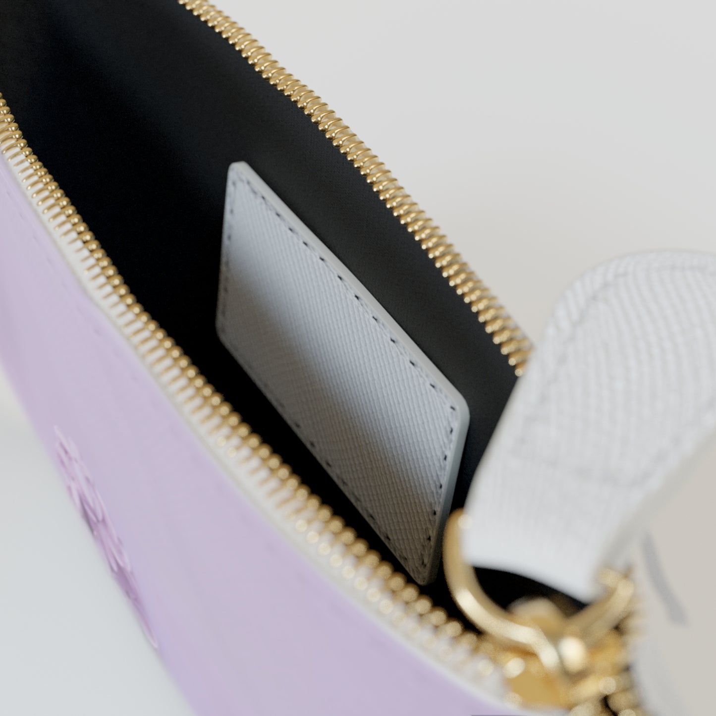 Floral Mini Clutch Bag - Blooming Lilac Design, Perfect for Everyday Use