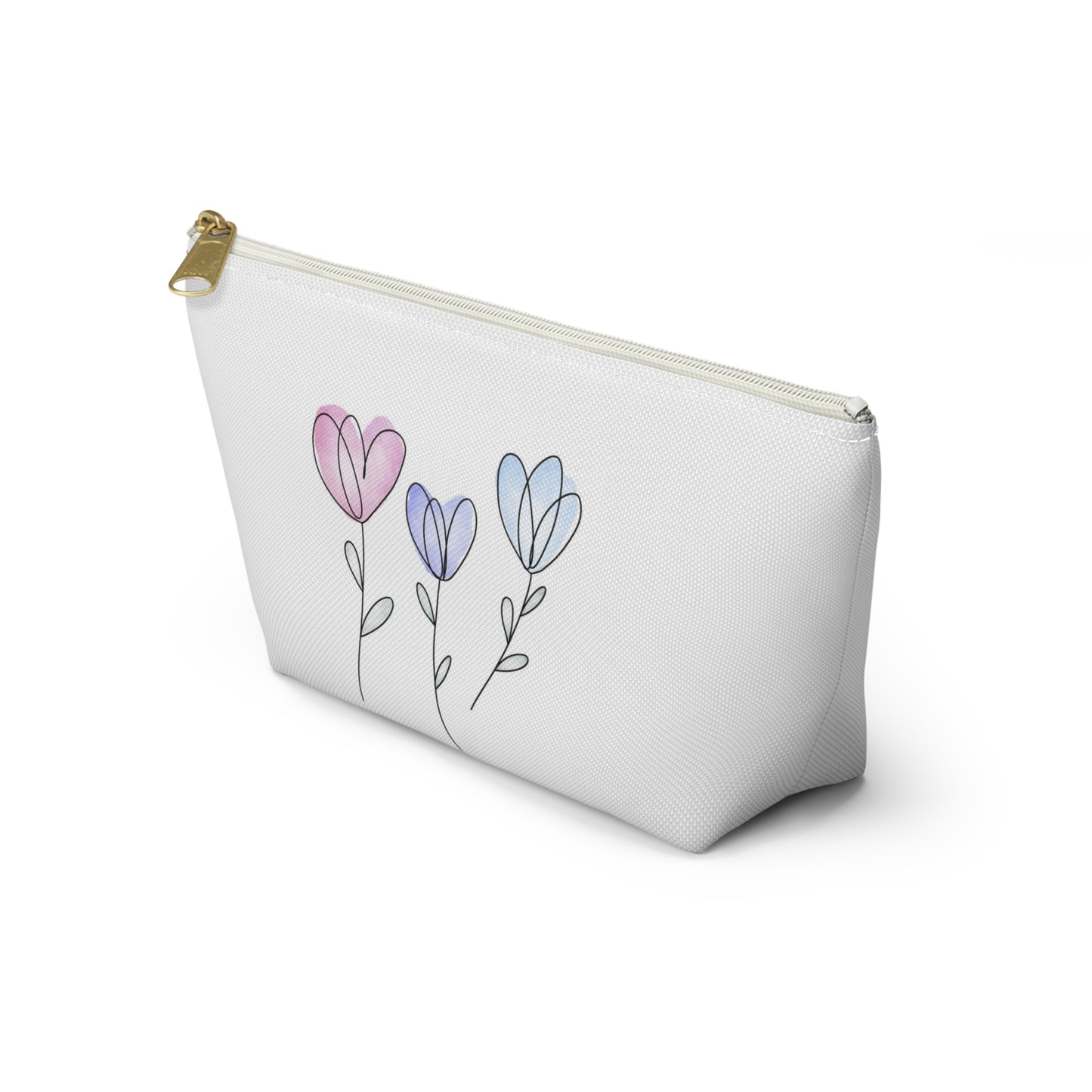 Floral Accessory Pouch, Cute Makeup Bag, Travel Essentials Organizer