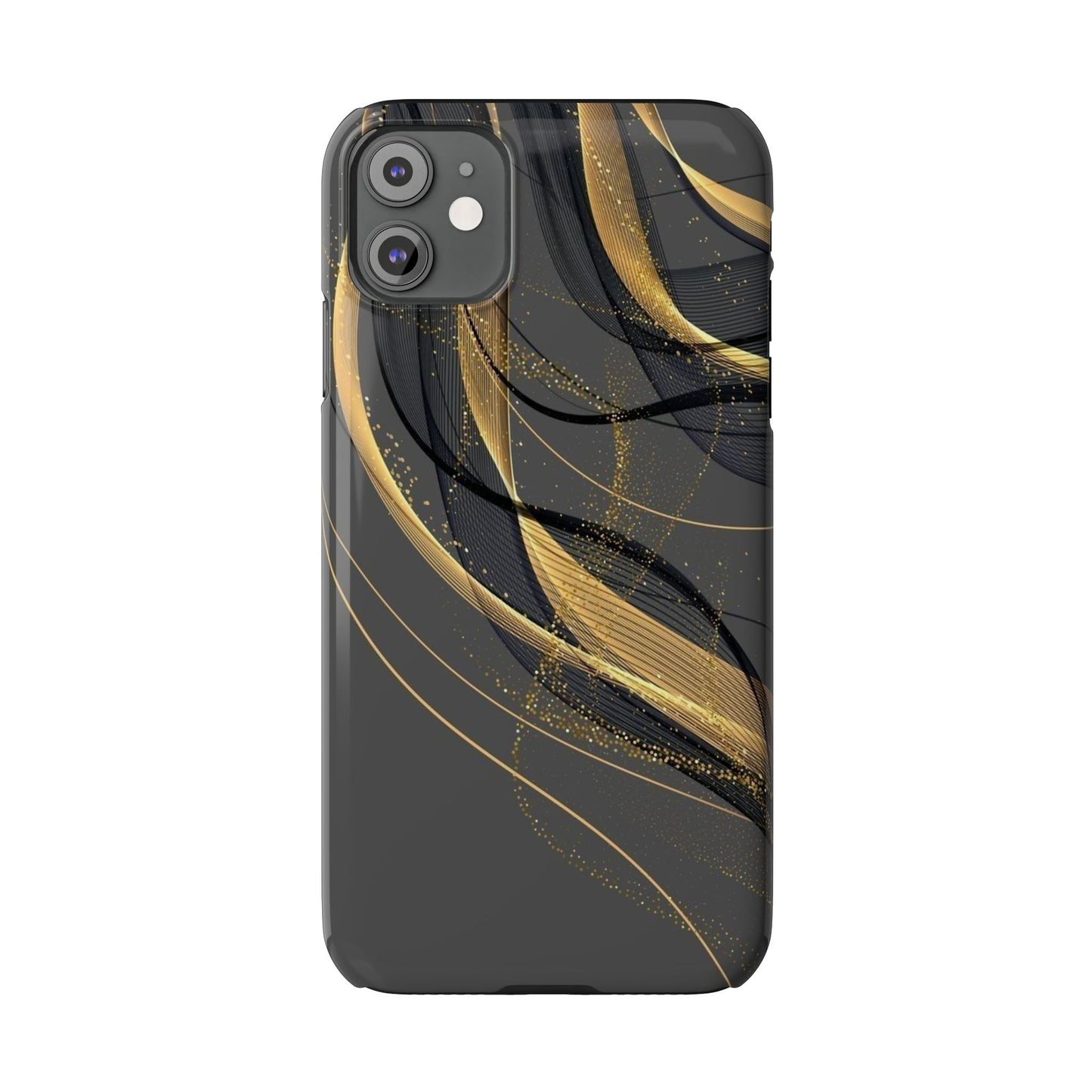 Elegant Abstract Gold Phone Case, Stylish Phone Cover, Slim Case