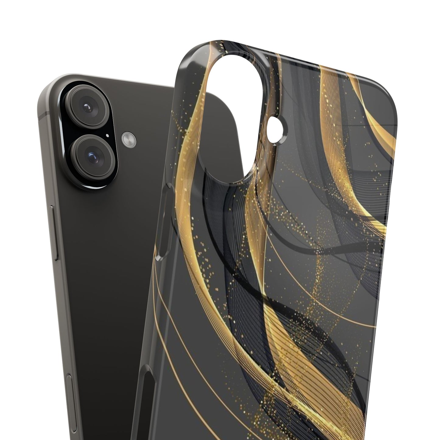 Elegant Abstract Gold Phone Case, Stylish Phone Cover, Slim Case