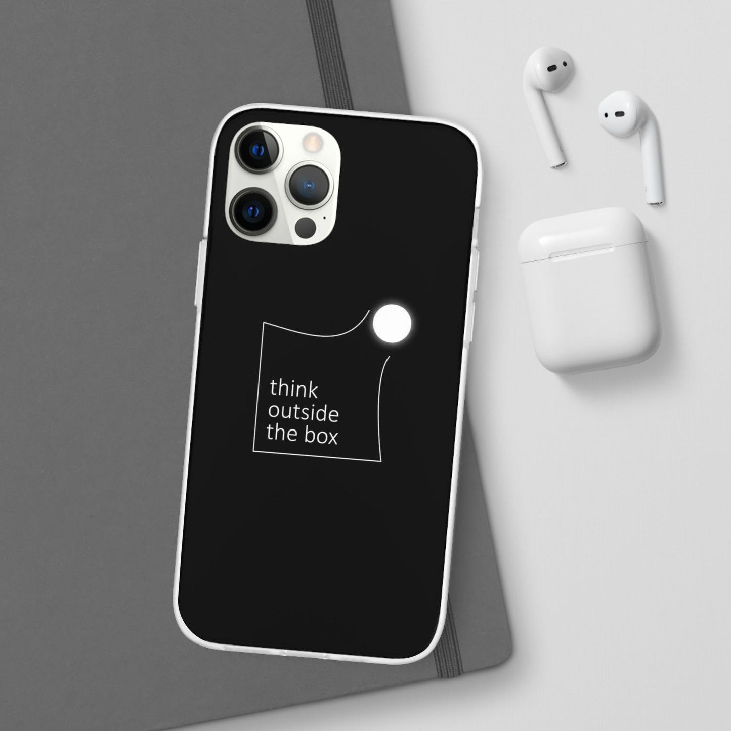 Think Outside The Box Flexible Phone Case