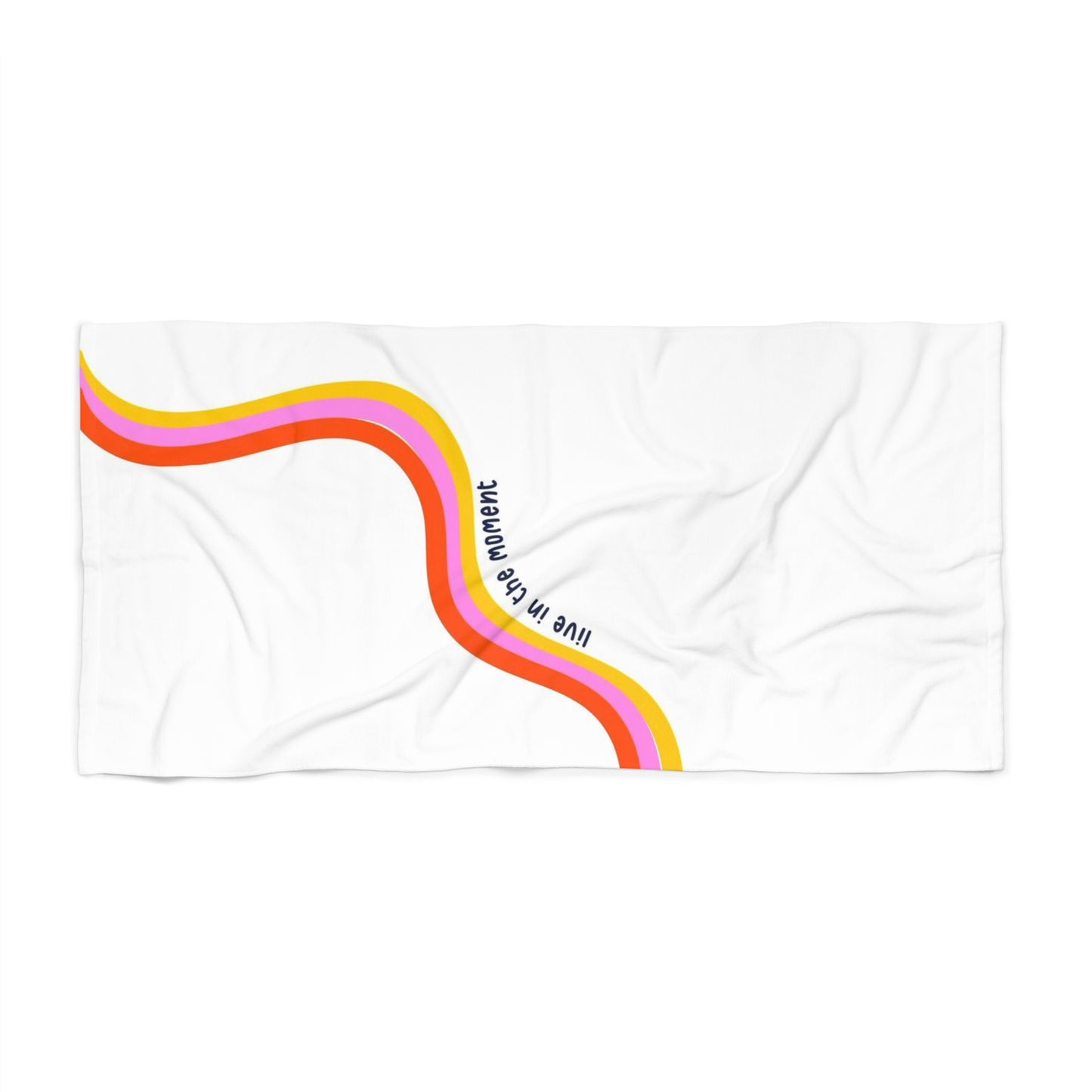 Live in the Moment Beach Towel - Stylish Summer Essential, Poolside Accessory