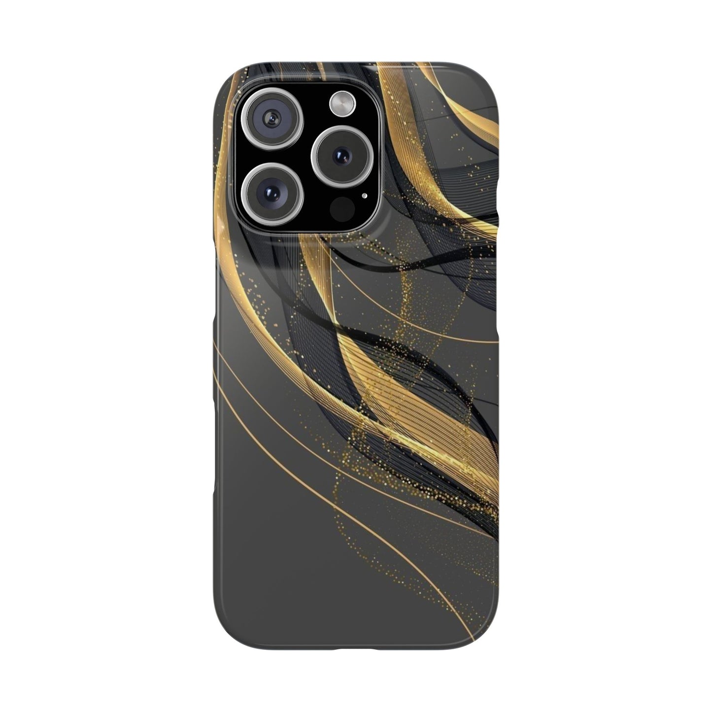 Elegant Abstract Gold Phone Case, Stylish Phone Cover, Slim Case