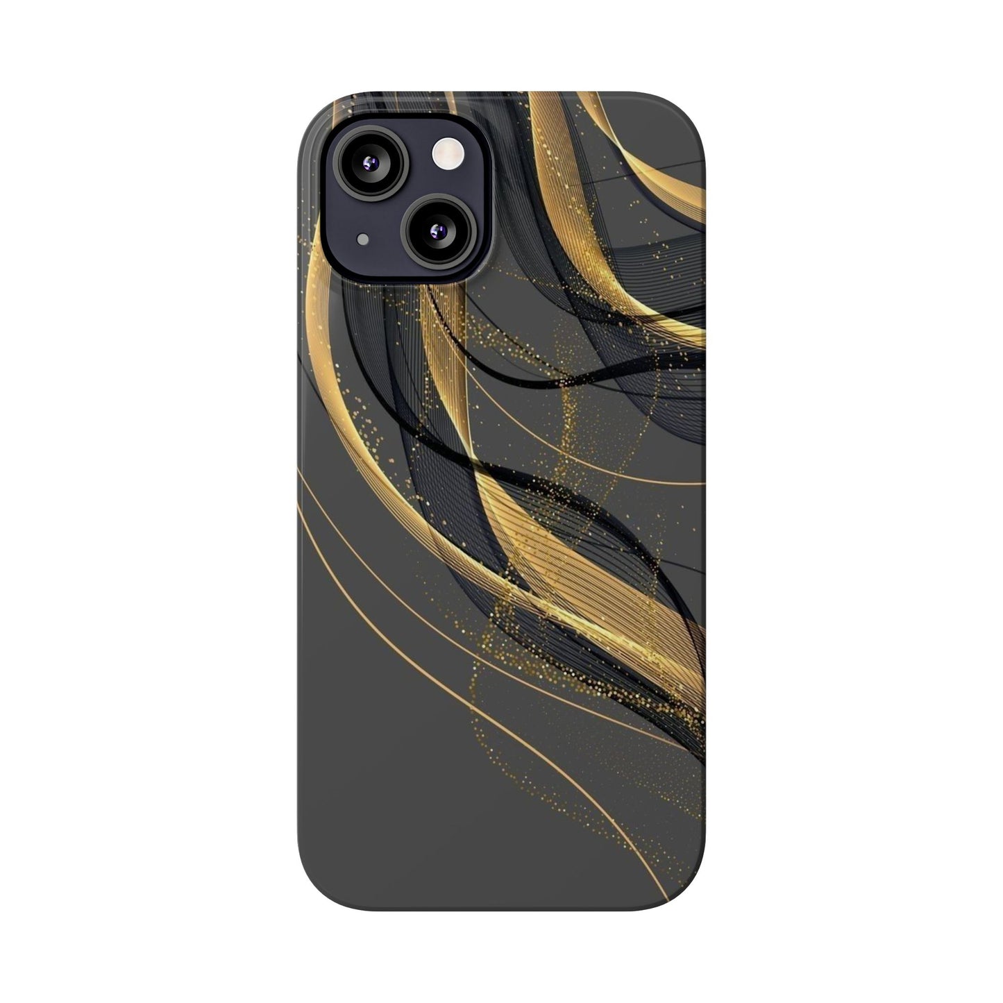 Elegant Abstract Gold Phone Case, Stylish Phone Cover, Slim Case