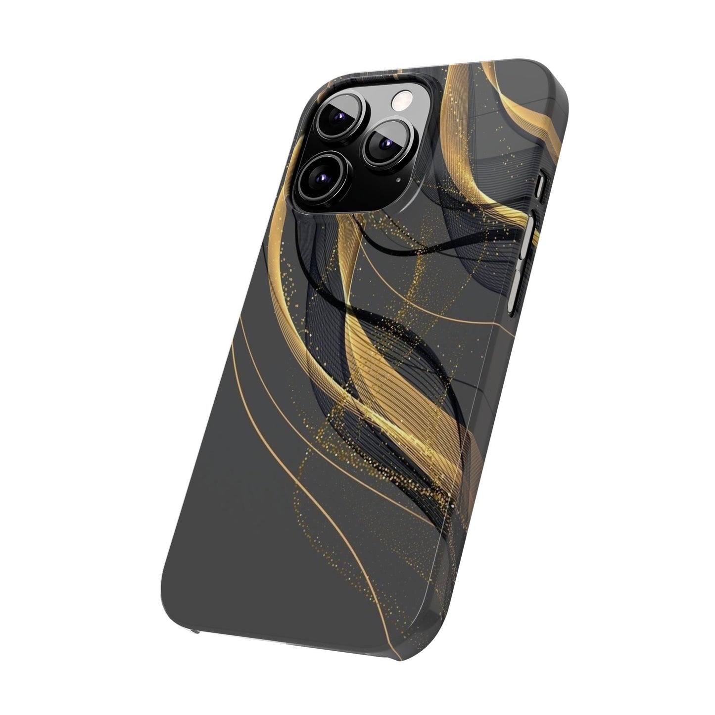 Elegant Abstract Gold Phone Case, Stylish Phone Cover, Slim Case