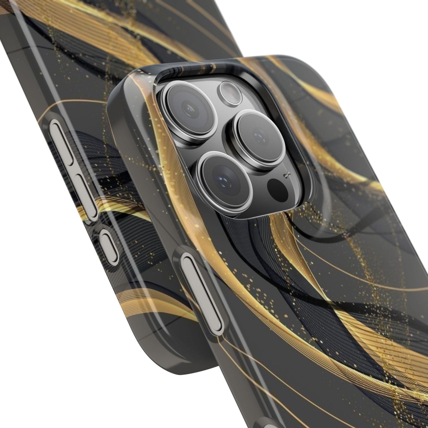 Elegant Abstract Gold Phone Case, Stylish Phone Cover, Slim Case