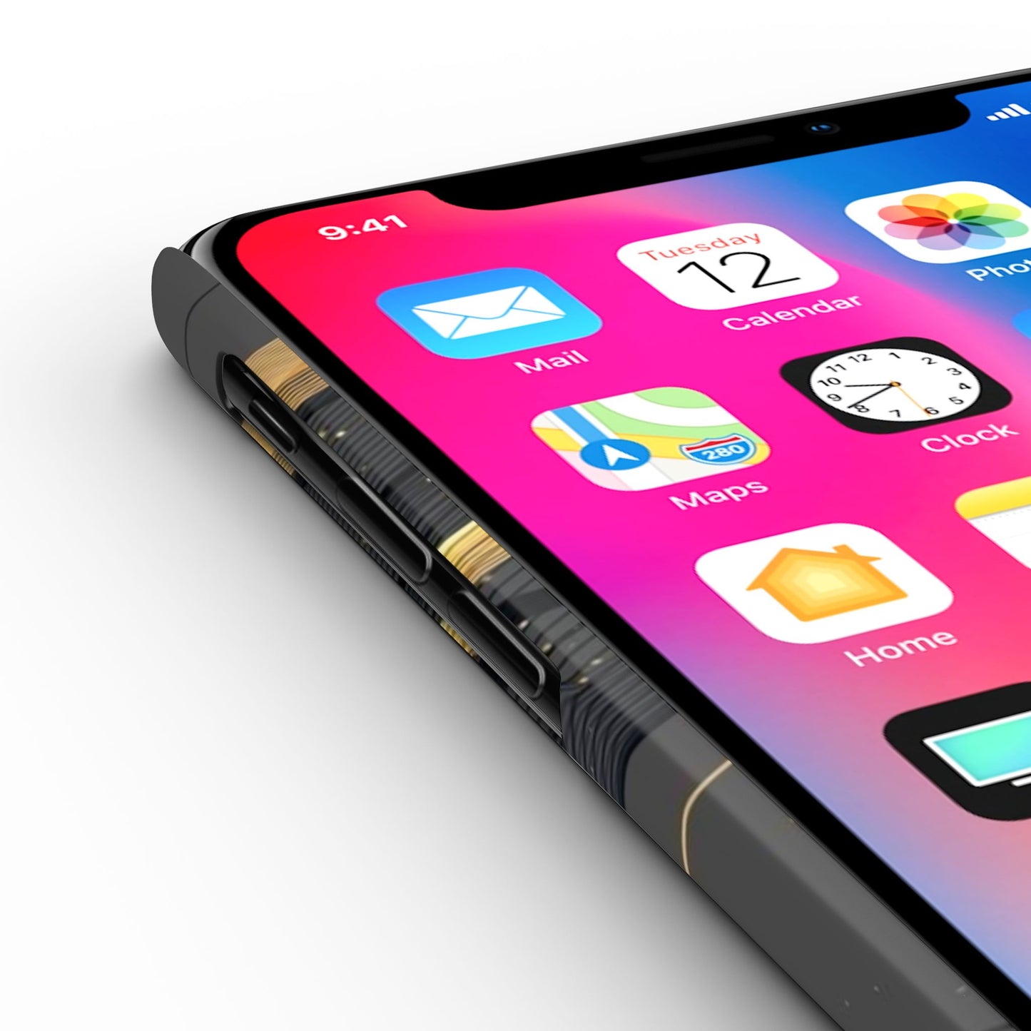 Elegant Abstract Gold Phone Case, Stylish Phone Cover, Slim Case