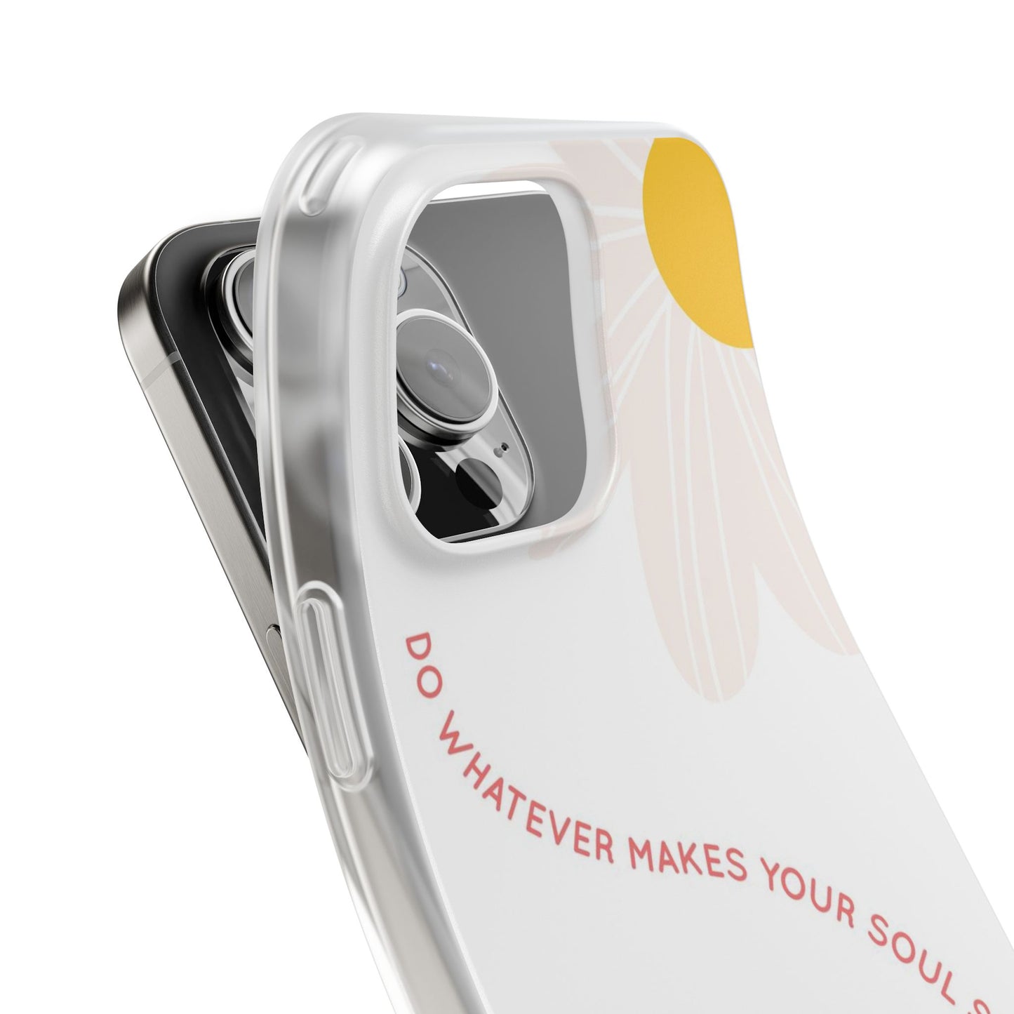 Daisy Flower Quote Flexible Phone Case