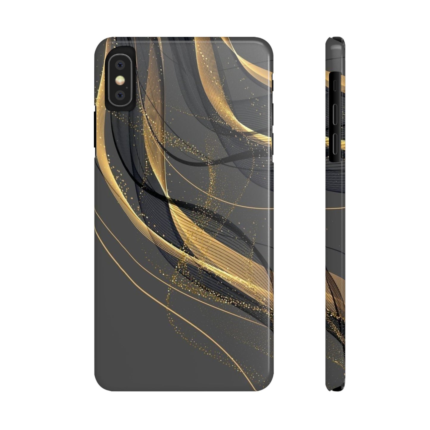 Elegant Abstract Gold Phone Case, Stylish Phone Cover, Slim Case