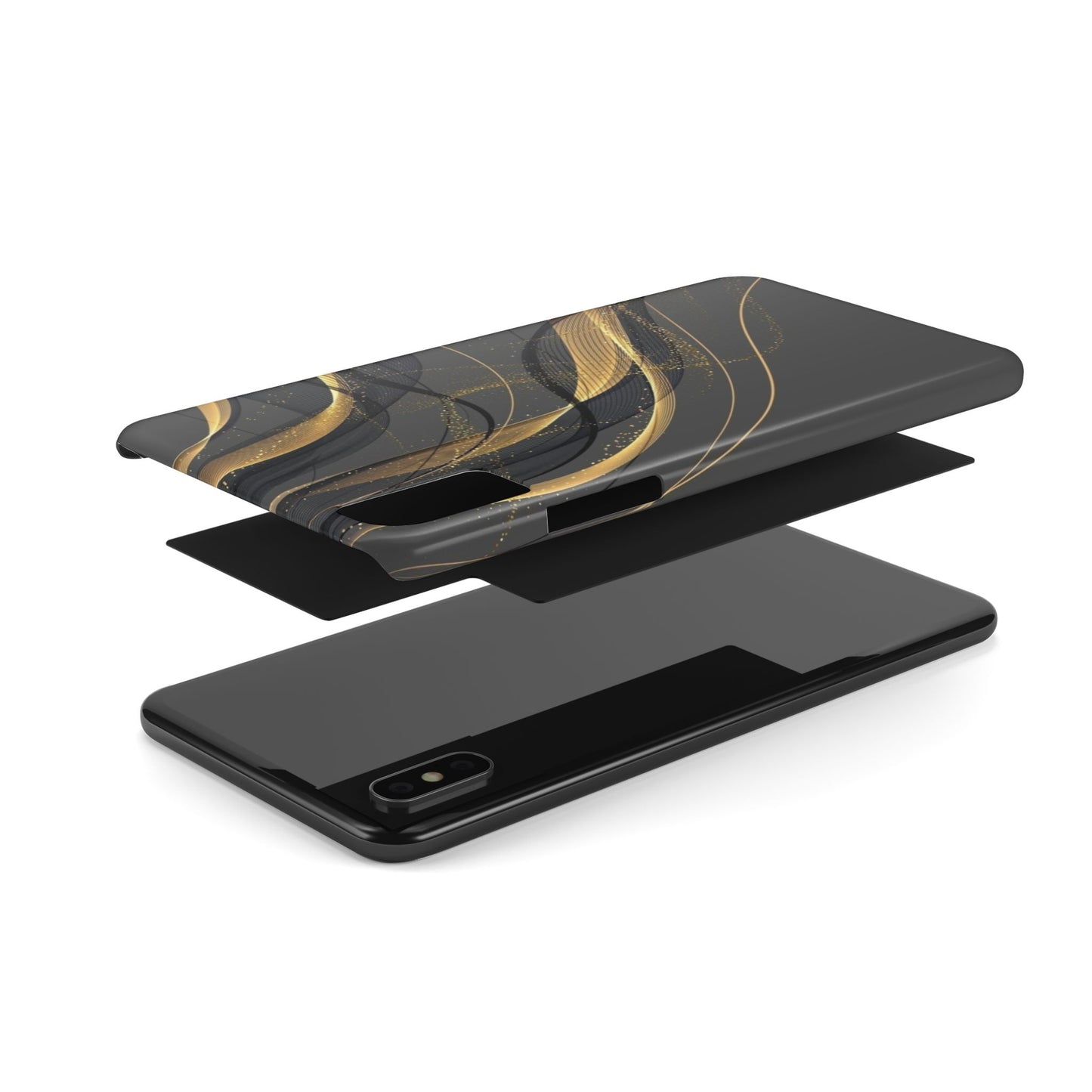 Elegant Abstract Gold Phone Case, Stylish Phone Cover, Slim Case